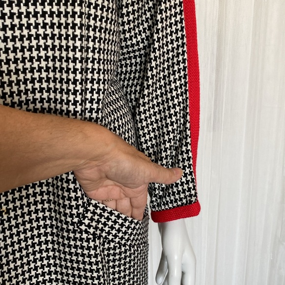REDUCED!!!Vintage 70’s Jac Dale by Nina Wills houndstooth black and white! - Picture 7 of 17